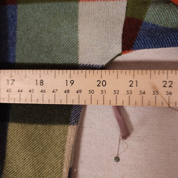 Celeste Multi Pattern Hoodie Womens Medium Check Striped Drawstring USA FLAW - Picture 5 of 16